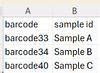 Sample sheet example